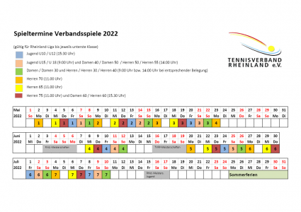 Verbandsspiele 2022     -  INFORMATIONEN  -